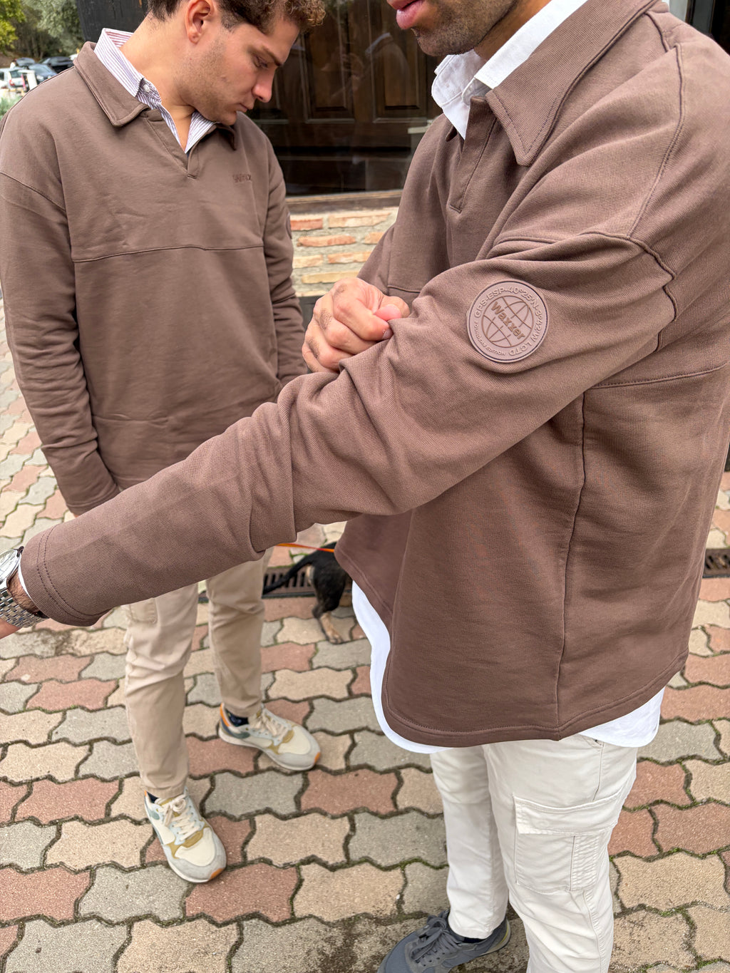 CLASSIC HERITAGE — BROWN LONG SLEEVE POLO