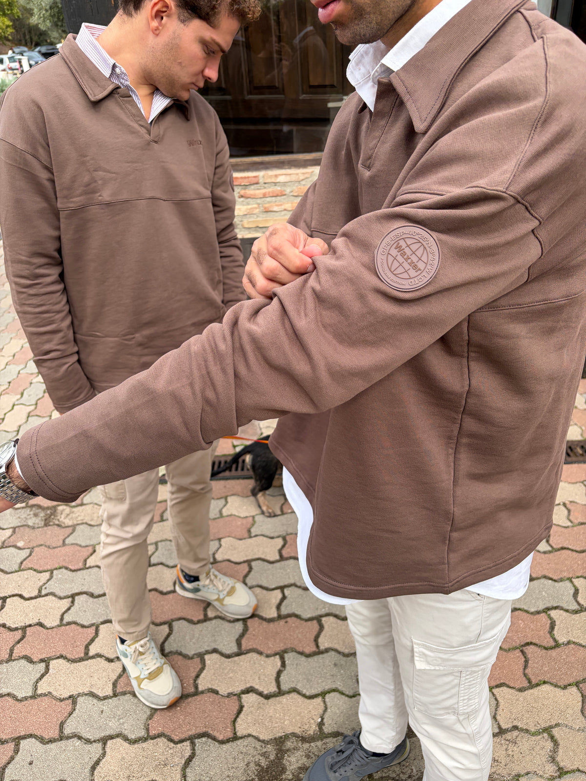 CLASSIC HERITAGE — BROWN LONG SLEEVE POLO