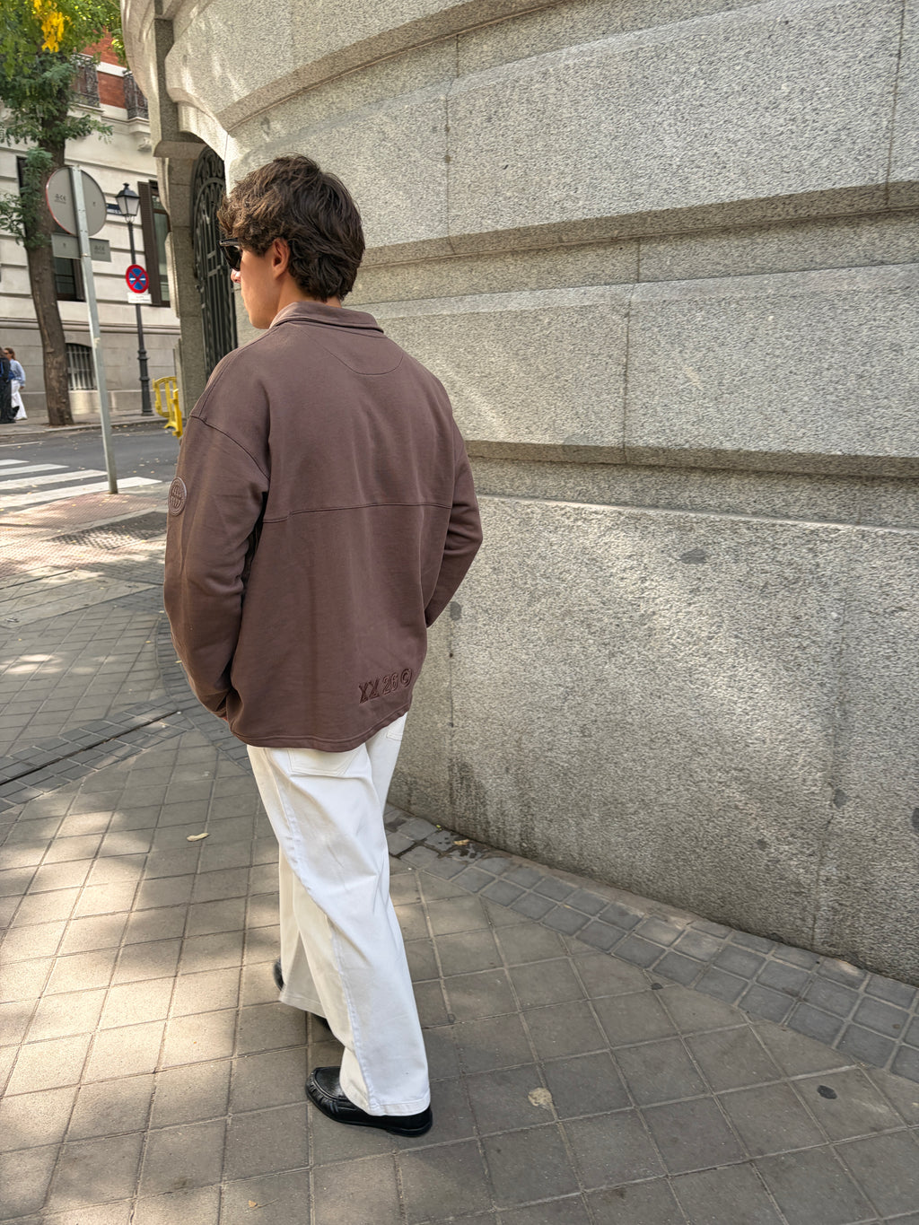 CLASSIC HERITAGE — BROWN LONG SLEEVE POLO