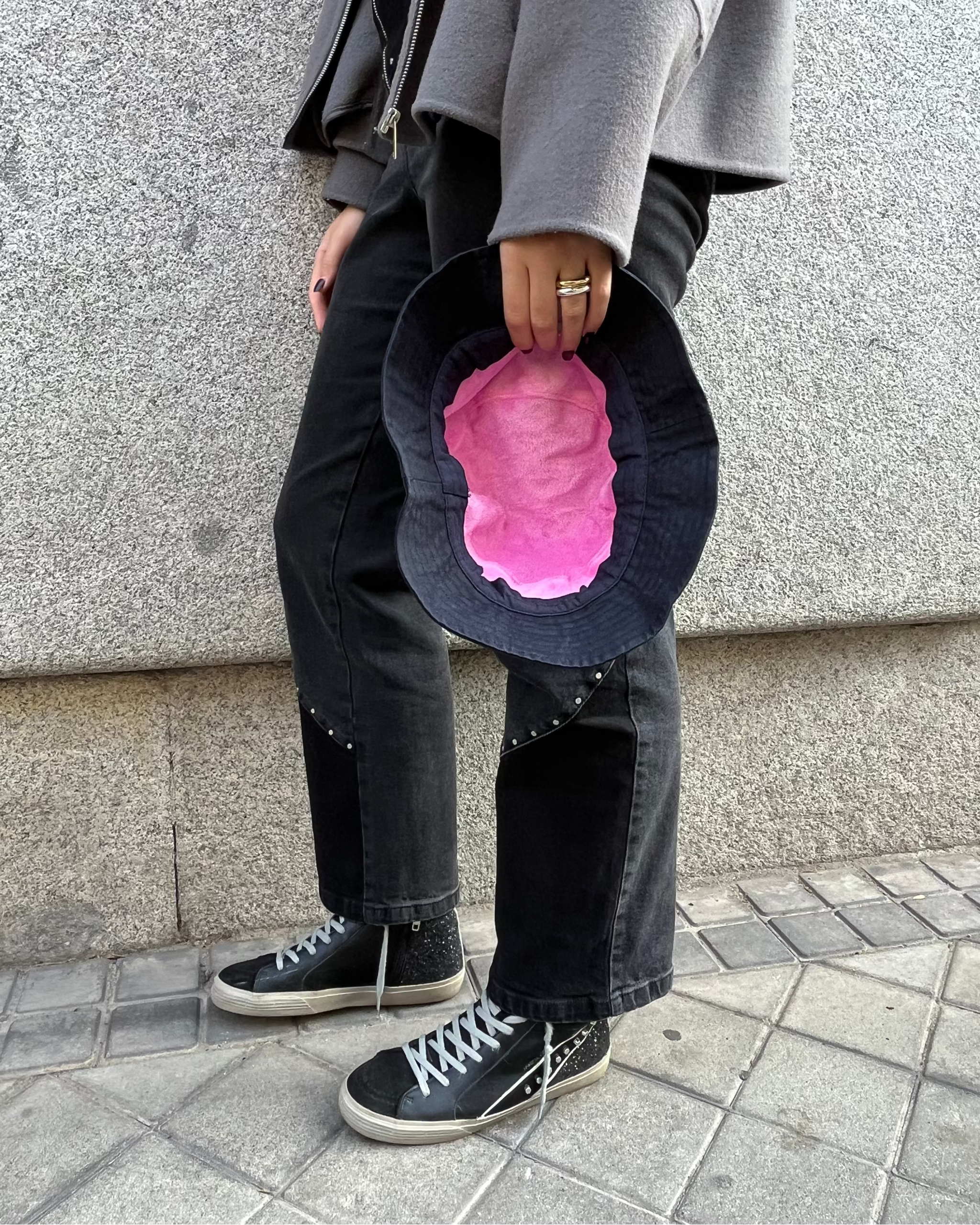 Bucket Encerado Azul Marino